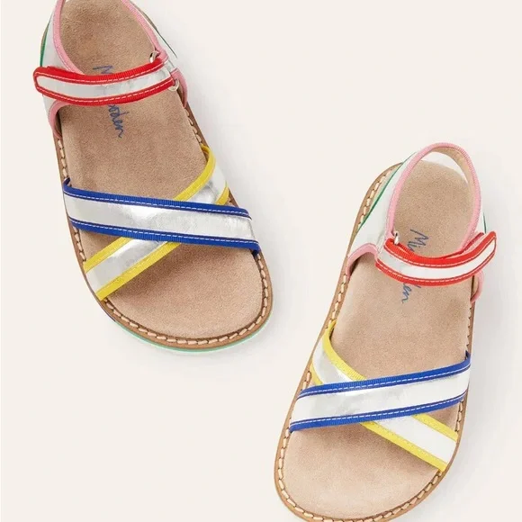 Mini Boden Colorblock Sandals - Picture 1 of 6